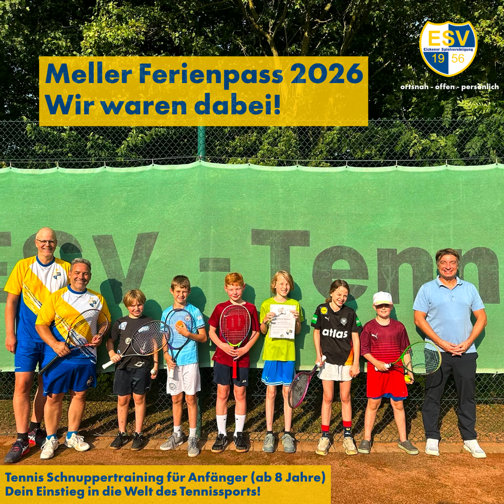 Tennisplatz Ferienpasskinder 2026 Tennistraining Schnuppertraining Melle Eicken Tennisplatz Ferienpasskinder 2026 Tennistraining Schnuppertraining Melle Eicken
